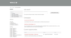 Desktop Screenshot of careers.myer.com.au