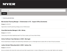 Tablet Screenshot of careers.myer.com.au